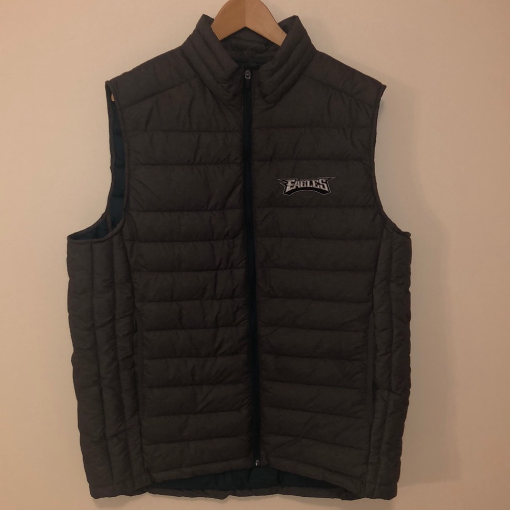 Philadelphia Eagles men’s puffy vest sz L